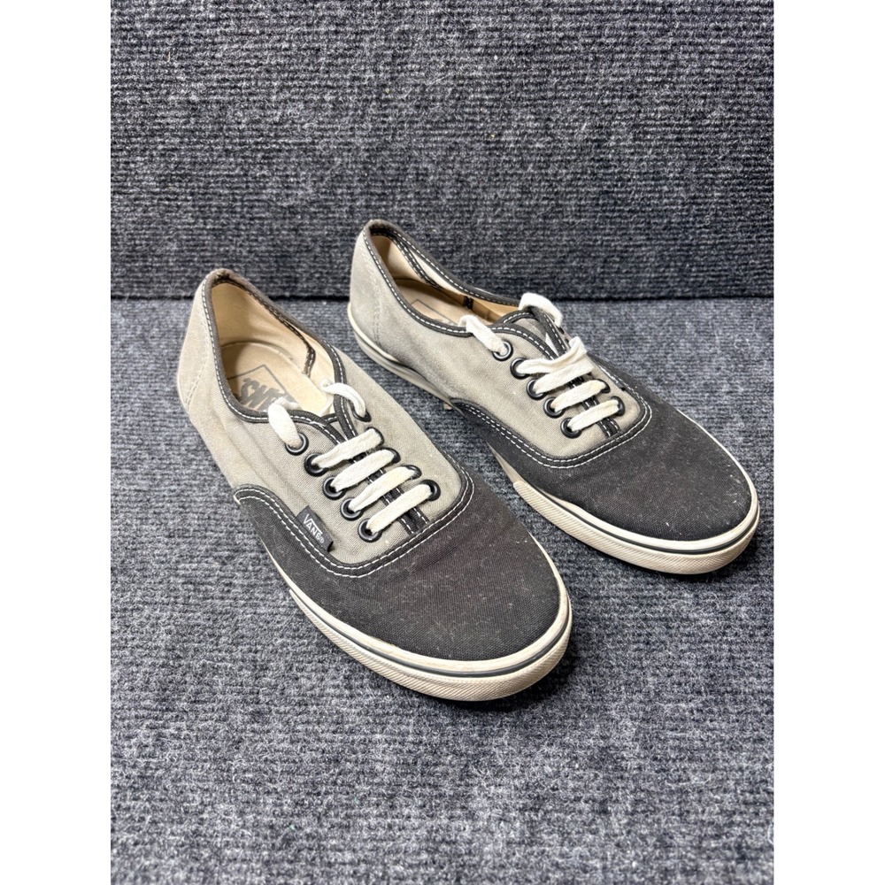 Vans Authentic Lo Pro Black Charcoal Grey Canvas Low Top Sneakers Mens 6.5 Wom 8